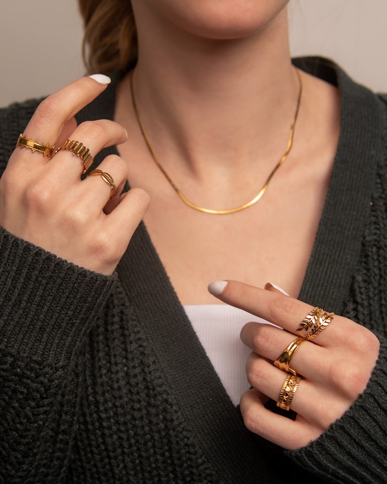 Lena - Ketting - Stainless steel