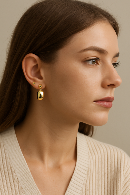 Chunky hoops oorbellen goud stainless steel – trend 2025 – My Gems