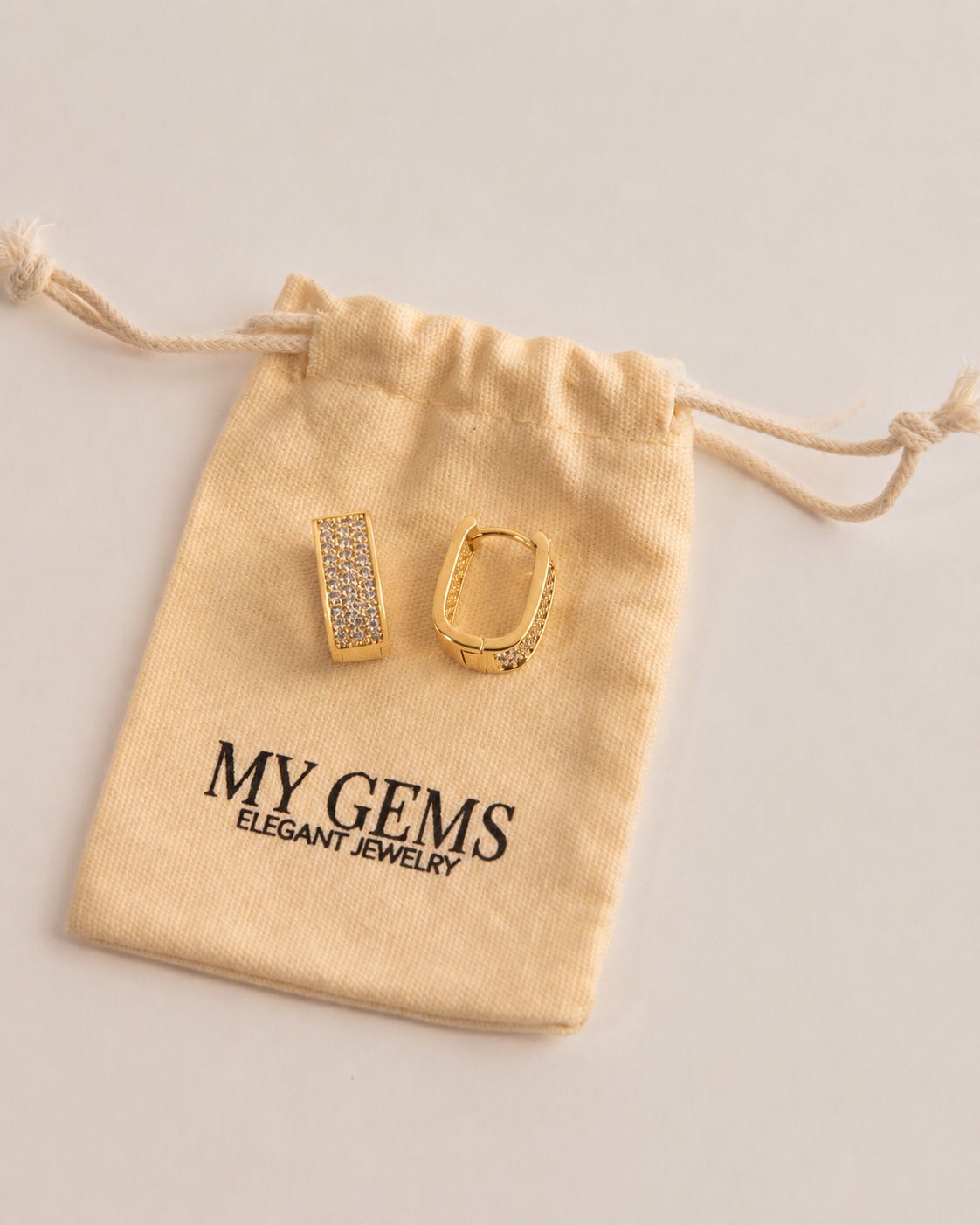 14k Gold plated BIG zirconia earrings