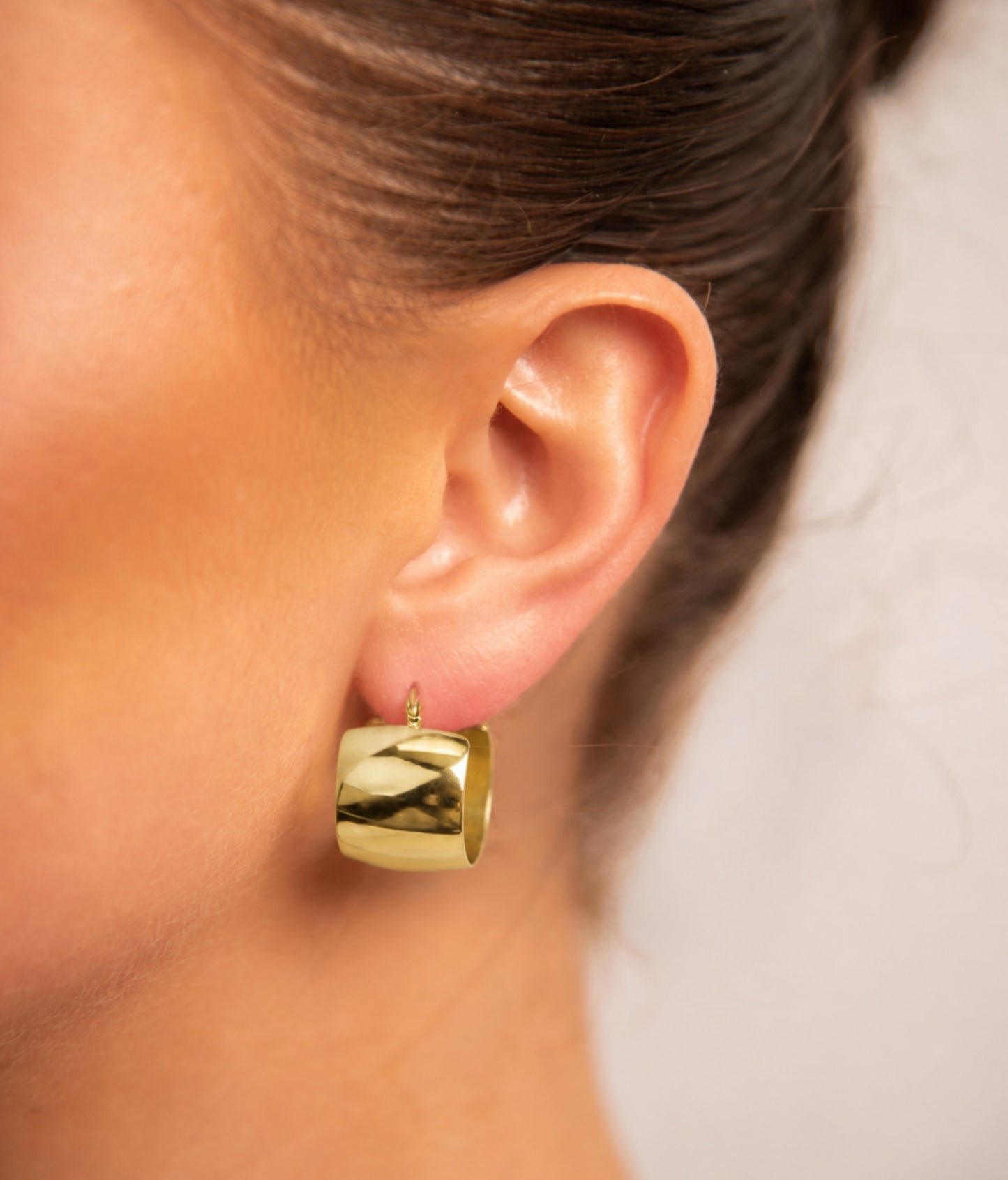 18k Gold plated huggies