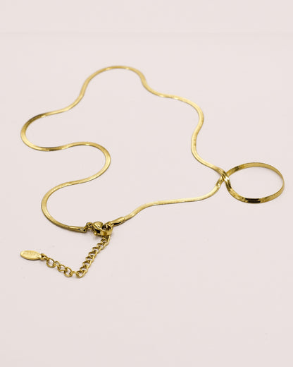 14k Gold plated flat chain
