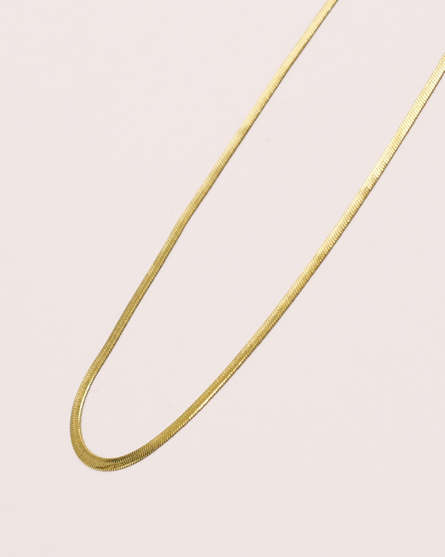 14k Gold plated flat chain