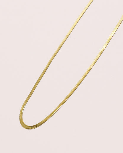 14k Gold plated flat chain