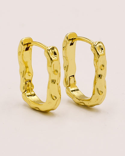 14k Gold plated twist earrings