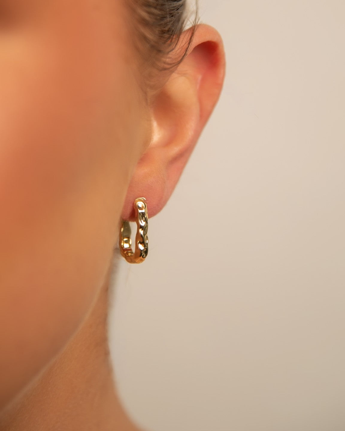 14k Gold plated twist earrings